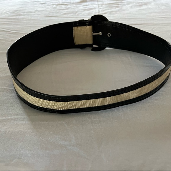 Elegant Black and Cream Women's Belt - Picture 3 of 13